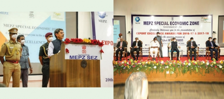 MEPZ SEZ EXPORT EXCELLENCE AWARDS – Monday 20th December, 2021 - HON’BLE GOVERNOR PRESENTS EXPORT EXCELLENCE AWARDS